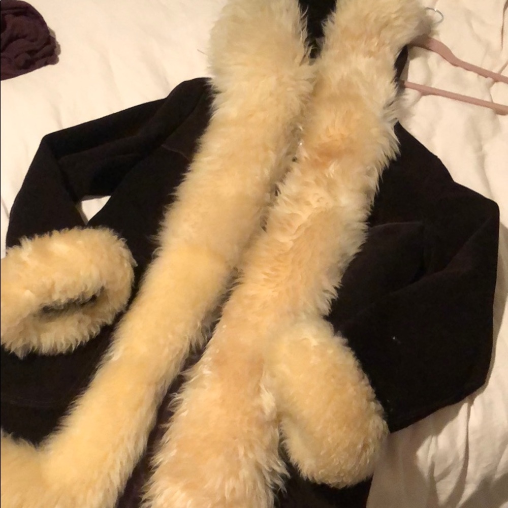 Penny Lane leather and lamb coat - Picture 3 of 8